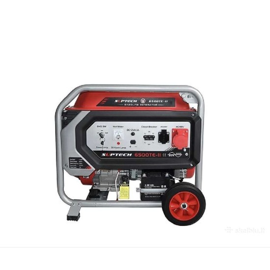 Benzininis generatorius SUPTECH 6500TE-II (trifazis)